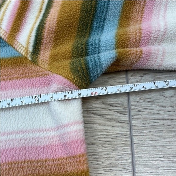 Women’s Eddie Bauer Striped Fleece Pullover Quarter Zip Size S - Picture 7 of 8